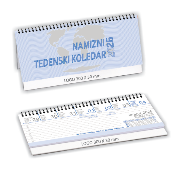 Namizni koledar – pokončni 2026